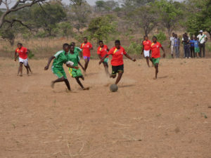 Tournoi de foot, collège de l'Union des Plateaux, Région des Savanes, Togo
