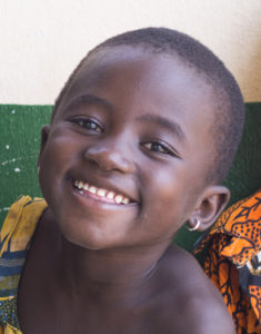 Sourire, maternelle, village de Nagou, Togo